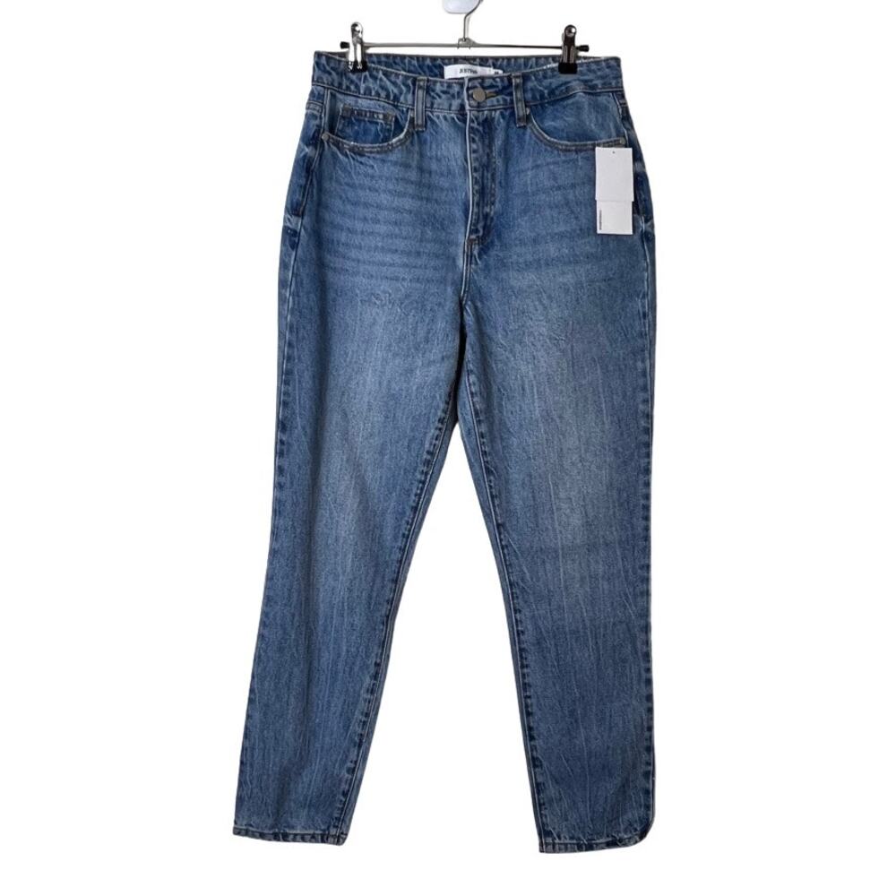 JustFab High Waisted Jeans Medium Wash Womens Size 28 6